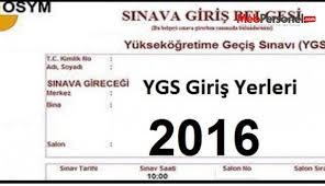 Sadece sınava giriş belgesi değil sınav sonucu belgesi de çıkarabilirsiniz. 2016 Ygs Sinavi Giris Yerleri Aciklandi Osym 3 Mart