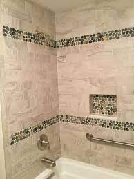 Sliced Bali Ocean Pebble Tile Border Shower Tile Pebble Tile Shower Pebble Tile