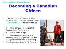 Citizenship: Being A Citizen Of Canada - Ppt Video Online Download