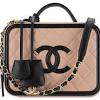 Chanel vanity case original weave a93343 light brown. 1