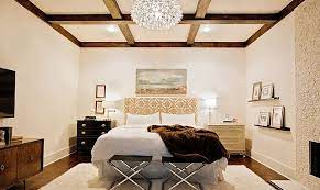 Your nightstands, dresser or bed can coordinate with the lighting, window treatments, artwork, or rug in the room. 30 Bedrooms That Wow With Mismatched Nightstands Home Decor Bedroom Bedroom Decor White Room Decor