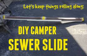 Motorhome camper truck campervan plans slide on trailers rv van solar power energy designs. Diy Sewer Hose Support Travel Trailer Camping Camper Camping Humor