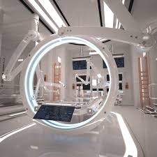 Sci Fi Laboratory Interior Design 3d Model Futuristic Technology Futuristic Interior Technology Design