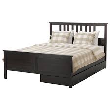 Black Bed Frame With Storage Ikea Hemnes Bed Frame With 2 Storage Boxes Black Brown Luroy Ikea In 2020 Hemnes Bed Ikea Hemnes Bed Bed Frame