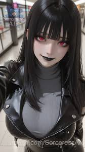 Raven the Goth at the Mall 🖤⚫🛍️