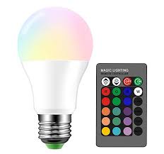 Droiee Dimmable E26 Led Light Bulb Rgb Bulb 6w With 16 Color Changing Modes For Christmas Party Etc With Remote Control Light Bulb Led Light Bulb Led Lights