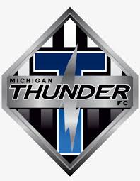 A virtual museum of sports logos, uniforms and historical items. Introducing Michigan Thunder Fc The Newest Soccer Michigan Thunder 827x1024 Png Download Pngkit