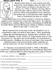 How old was king when he was assassinated? Martin Luther King Jr Activities Enchantedlearning Com