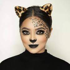 Last Minute Leopard Makeup Is Easy To Do Using Ardell Lashes In 203 And 886 Along With Their Brow Pomad Leopard Makeup Leopard Halloween Cat Halloween Makeup