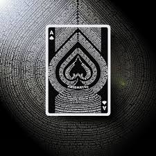 Black Ace Of Spades Card The Limited Edition Black Book Manifesto Playing Cards Design Black Books Typographic Design