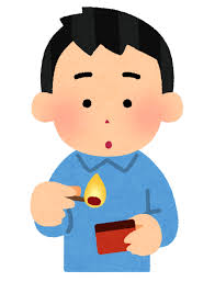 マッチをする人のイラスト | かわいいフリー素材集 いらすとや