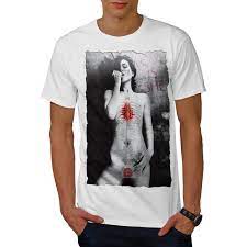 Wellcoda Girl Nude Love She Sexy Mens T-shirt, Naked Graphic Design Printed  Tee | eBay