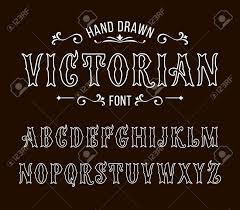 Make a charted design in cross stitch or in backstitch from your own text. Set Of Victorian Style Alphabet Letters Vector Font Type Design Royalty Free Cliparts Vectors And Stock Illustration Image 87431928