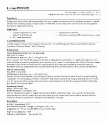 senior client service associate resume