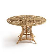 table ronde en rotin calamus naturel am pm la redoute rattan dining table round pedestal dining table round dining table