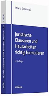 Descargar libros gratis en formatos pdf. Download Juristische Klausuren Und Hausarbeiten Richtig Formulieren Pdf Roland Schimmel Atofunpor