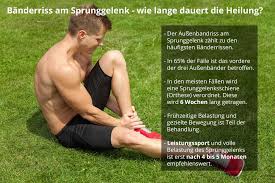 Wie Lange Dauert Es Bis Ein Banderriss Am Sprunggelenk Verheilt Ist