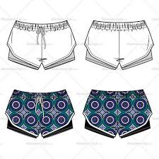 Women S Double Layered Running Shorts Fashion Flat Template Fashion Design Jobs Fashion Fashion Sketches