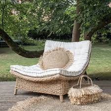 round cushion natural raffia by bazar bizar fy outdoor furniture outdoor chairs garden furniture