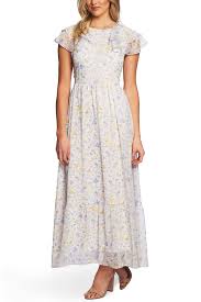 Cece By Cynthia Steffe Provence Floral Ruffle Hem Maxi Dress Hautelook