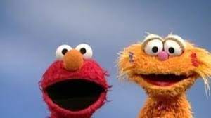 The guest who is standing goes around the circle, tapping each child on the head and saying elmo, elmo, elmo until he randomly chooses to name one child zoe. Sesame Street Elmo And Zoe S Opposites Youtube
