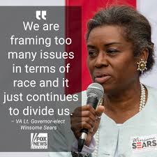 MOVE FORWARD: In an interview with 'The Story with Martha MacCallum,'  Republican Winsome Sears points to her stunning victory in Virginia as  proof that she was not held back by the color