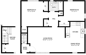 Young couples will enjoy the flexibility of converting a study to a nursery as their family grows. Printable Floor Plan Templates Pdf Playhouse Plans Kids House Plans 6355
