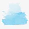Watercolor light blue brush strokes seamless pattern. 1