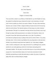 Xavier sim 324 south road newark, de 07078 october 4, 20xx flame products, inc. English Portfolio Cover Letter Nicole Troccoli 17 December 2011 Dear Professor Staines This Semester I Have Definitely Looked At Writing In A Whole Course Hero