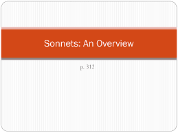 A review of the art of shakespeare's sonnets by helen vendler. Sonnets An Overview
