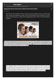 Strange Facts About Amazon Prime Customer Service Phone Number With Images Weird Facts Phone Numbers Facts