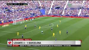 İlk yarı bu skorla sona ererken; Futbol Espanol Levante 3 1 Barcelona Youtube