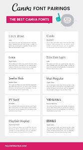 Best Canva Font Pairings Combinations For Bloggers Fallon Travels Graphic Design Tips Font Pairing Canva Tutorial