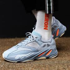 This model is made using algae harvesting technology that helps tokeep lakes clean. Didas Yeezy Boost 700 Inertia March 9th Adidas Yeez Sneakers Men Fashion Sneakers Addidas Shoes Mens