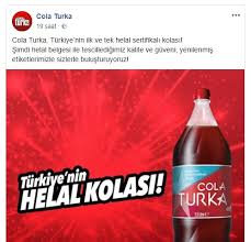 Turkiye De Bir Ilk Kola Helal Sertifikasi Aldi