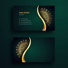 Business Card Template With Luxury Mandala Arabesque Design In 2020 Luxury Business Cards Colorful Business Card Minimalist Business Cards
