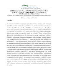 Hal ini menunjukkan peningkatan ekonomi yang memberangsangkan yang dibawa masuk melalui industri pelancongan. Pdf Keupayaan Ict Dalam Meningkatkan Pencapaian Usahawan Wanita Satu Kajian Kes Usahawan Luar Bandar Di Malaysia Capability Of Ict In Improving The Achievements Of Rural Women Entrepreneurs In Malaysia