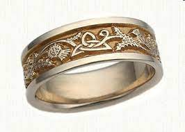 Celtic Thistle Triangle Knot Wedding Band 6 7 Mm Sterling Etsy Scottish Wedding Rings Celtic Wedding Rings Scottish Jewellery