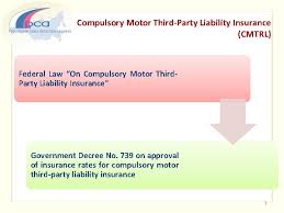 The first party is responsible for its own damages or losses whether caused by itself or the third party. Regulation Of Insurance Rates For Compulsory Insurance Classes