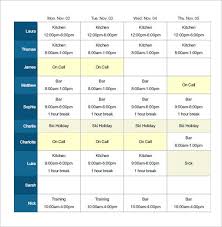 It is based on a list of the names of employees, their assigned tasks according to their skills and abilities, daily working hours, overtime if anyone wants to do and the names or timings of the shifts in which. Employee Shift Schedule Template 15 Free Word Excel Pdf Format Download Free Premium Templates