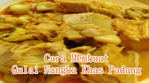 Resep gule ayam bumbu padang asli dan enak. Resep Cara Membuat Gulai Nangka Khas Padang Paling Enak Youtube