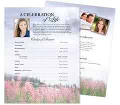 One Page Flyer Sheets Seasons One Page Funeral Flyer Template Funeral Program Template Free Funeral Program Template Flyer Template