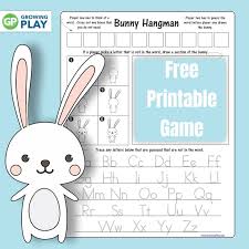 Ready to play hangman online? Bunny Game For Kids Growing Play