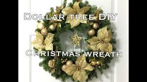 Browse and download free gold christmas wreath transparent background. Diy Dollar Tree Christmas Wreath Super Easy Vd 5 Youtube