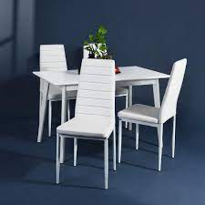 Find great deals or sell your items for free. Aingoo Kitchen Chairs Set Of 4 Dining Chair Black With Steel Frame High Back Pu Leather Furniture Home Kitchen Rapidinfrastruktur Com