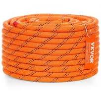 VEVOR Dual Twisted Polyester Cord, 1/2 inch by 120 feet, 48-Strand, 8000  LBS Tensile Strength, Multi-Use Outdoor Rope for Arborist Activities,  Hiking, ...