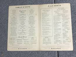 Vintage Restaurant Menu Riccardo Table D Hote Dinner Art Deco Look 2015670979 Vintage Restaurant Menu Restaurant Restaurant