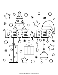 December Coloring Page Free Printable Ebook Coloring Pages Winter Coloring Pages Coloring Pages For Kids