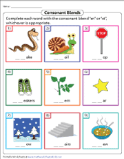 In english language, words are usually shown separated by a space. Consonant Blends Worksheets