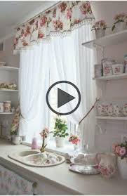 kitchen curtains, shabby chic kitchen